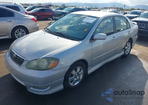 2005 Toyota Corolla S z USA, uszkodzony, nr VIN 1NXBR30E15Z502877